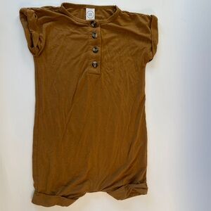 Lou Lou‎ & Co. Warm Brown Tan 2T Toddler Romper